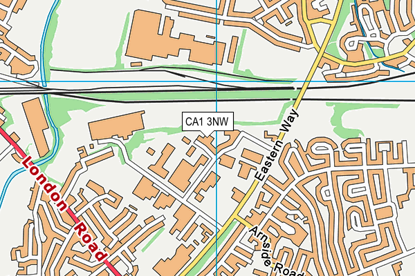 CA1 3NW map - OS VectorMap District (Ordnance Survey)