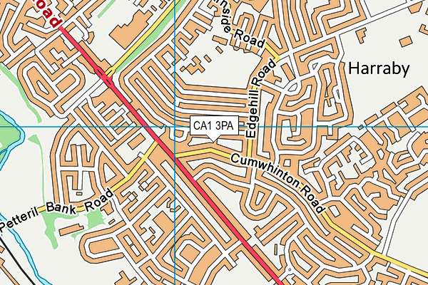 CA1 3PA map - OS VectorMap District (Ordnance Survey)