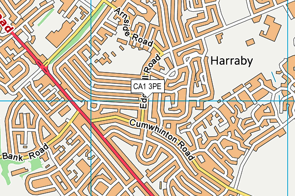 CA1 3PE map - OS VectorMap District (Ordnance Survey)