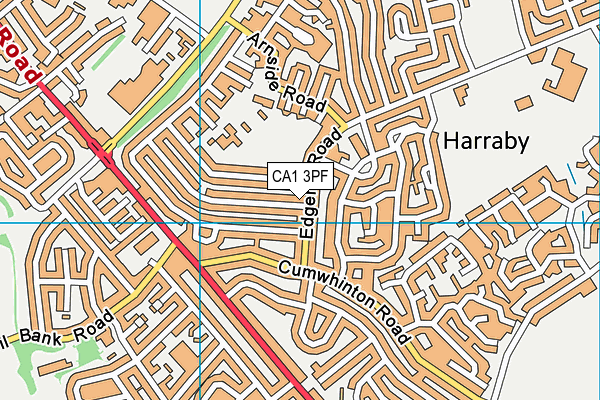 CA1 3PF map - OS VectorMap District (Ordnance Survey)