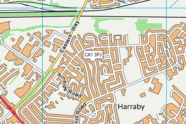 CA1 3PJ map - OS VectorMap District (Ordnance Survey)