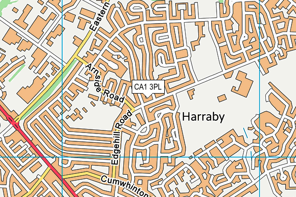 CA1 3PL map - OS VectorMap District (Ordnance Survey)