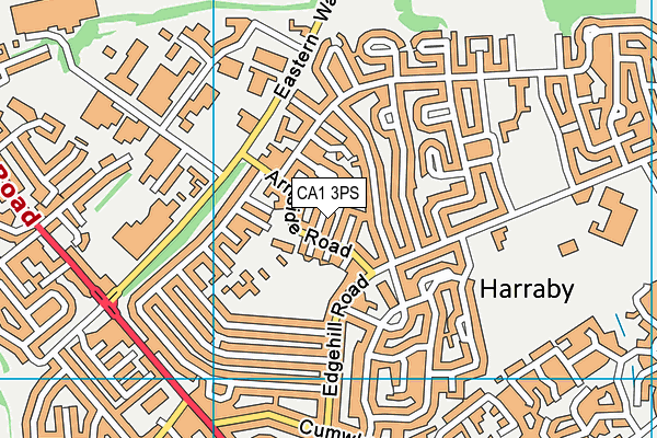 CA1 3PS map - OS VectorMap District (Ordnance Survey)