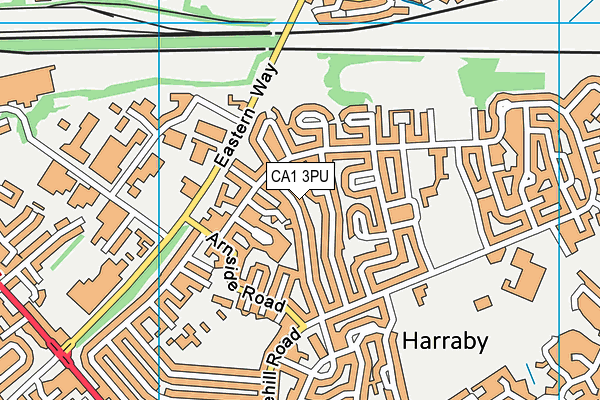 CA1 3PU map - OS VectorMap District (Ordnance Survey)