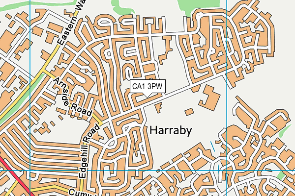 CA1 3PW map - OS VectorMap District (Ordnance Survey)