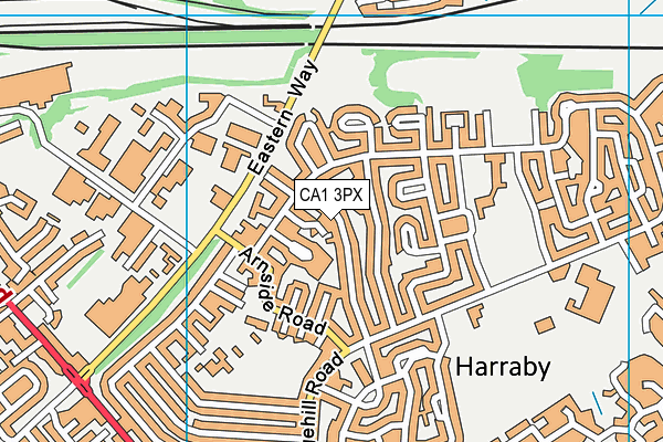 CA1 3PX map - OS VectorMap District (Ordnance Survey)