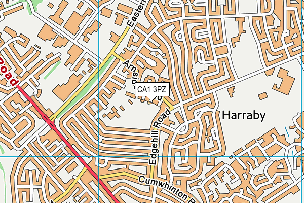 CA1 3PZ map - OS VectorMap District (Ordnance Survey)