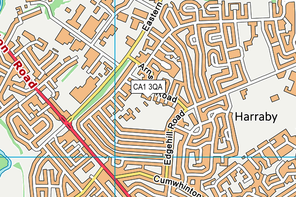 CA1 3QA map - OS VectorMap District (Ordnance Survey)