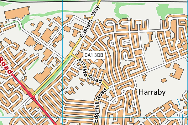 CA1 3QB map - OS VectorMap District (Ordnance Survey)