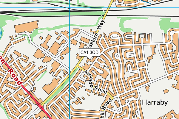 CA1 3QD map - OS VectorMap District (Ordnance Survey)