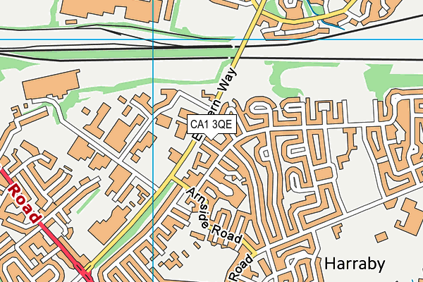 CA1 3QE map - OS VectorMap District (Ordnance Survey)