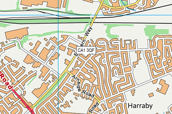 CA1 3QF map - OS VectorMap District (Ordnance Survey)