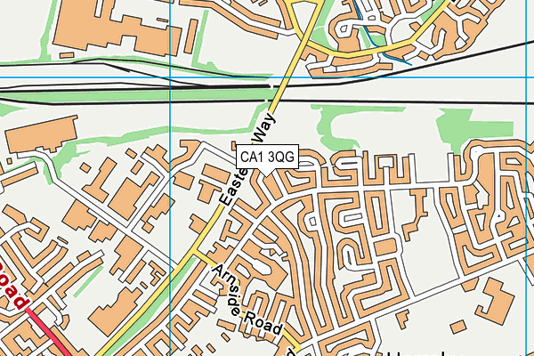 CA1 3QG map - OS VectorMap District (Ordnance Survey)