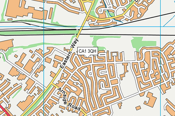 CA1 3QH map - OS VectorMap District (Ordnance Survey)