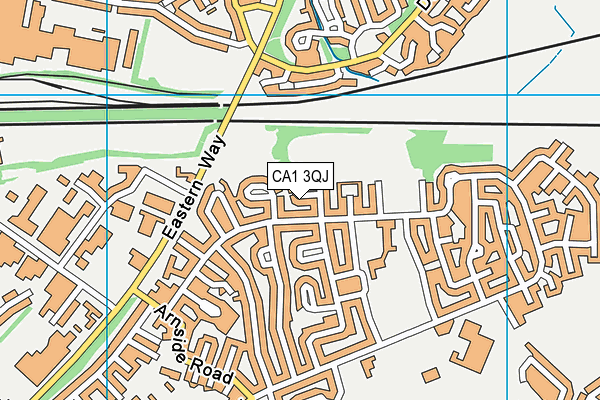 CA1 3QJ map - OS VectorMap District (Ordnance Survey)