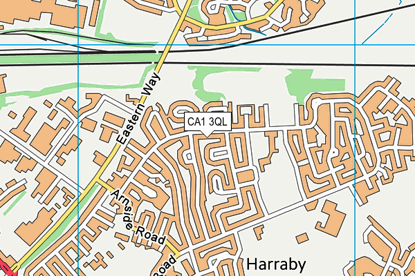 CA1 3QL map - OS VectorMap District (Ordnance Survey)