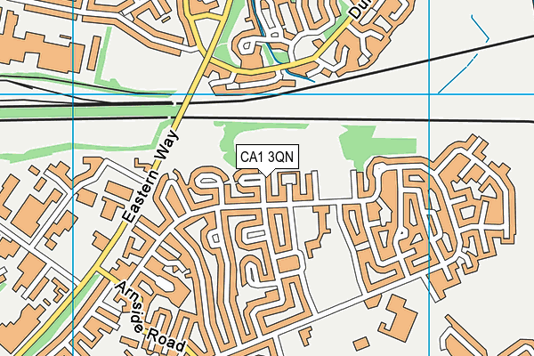 CA1 3QN map - OS VectorMap District (Ordnance Survey)