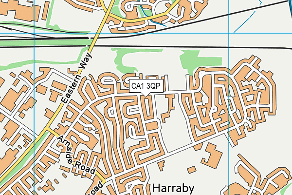 CA1 3QP map - OS VectorMap District (Ordnance Survey)