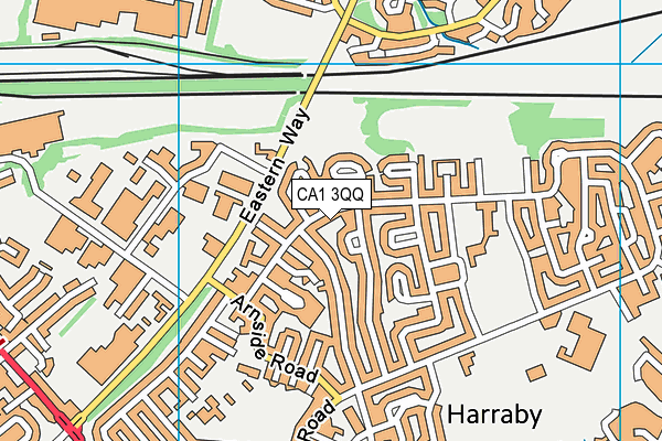 CA1 3QQ map - OS VectorMap District (Ordnance Survey)