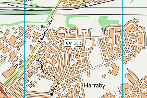 CA1 3QR map - OS VectorMap District (Ordnance Survey)