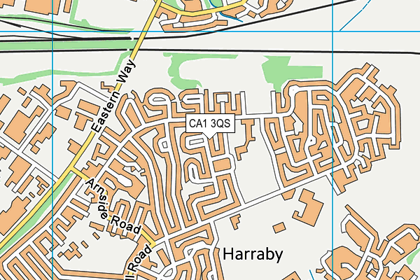 CA1 3QS map - OS VectorMap District (Ordnance Survey)
