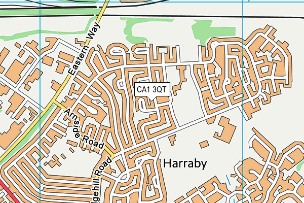 CA1 3QT map - OS VectorMap District (Ordnance Survey)