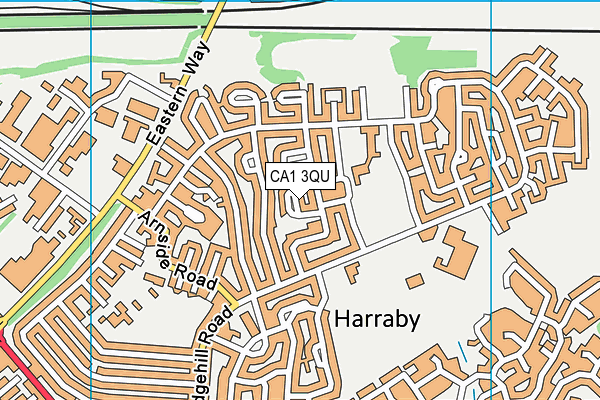 CA1 3QU map - OS VectorMap District (Ordnance Survey)