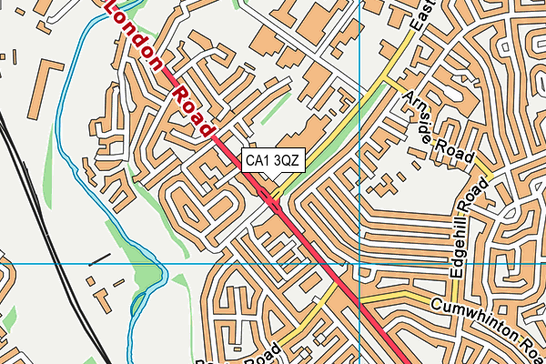 CA1 3QZ map - OS VectorMap District (Ordnance Survey)