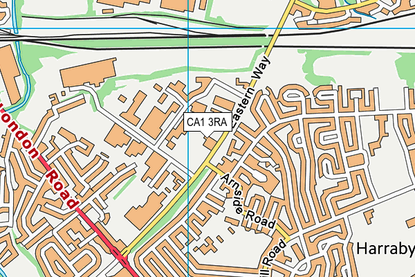 CA1 3RA map - OS VectorMap District (Ordnance Survey)