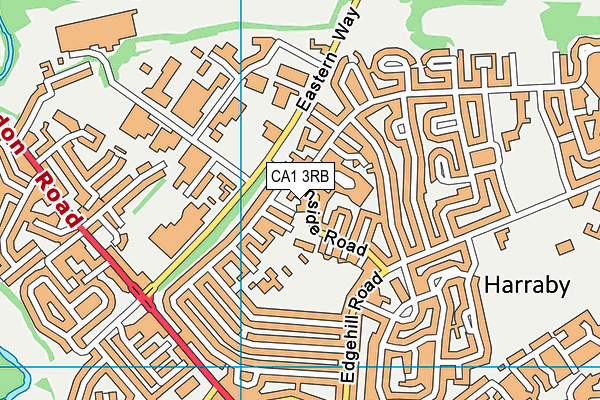 CA1 3RB map - OS VectorMap District (Ordnance Survey)