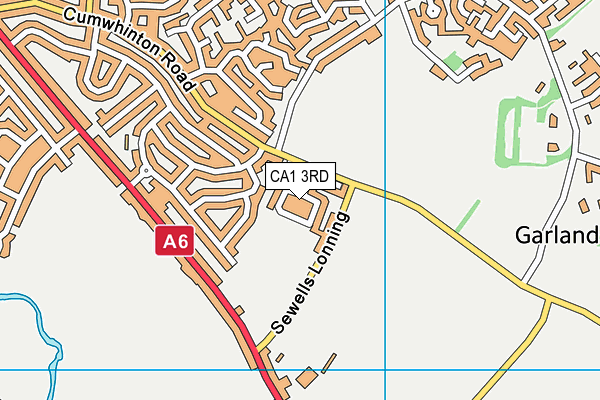 CA1 3RD map - OS VectorMap District (Ordnance Survey)