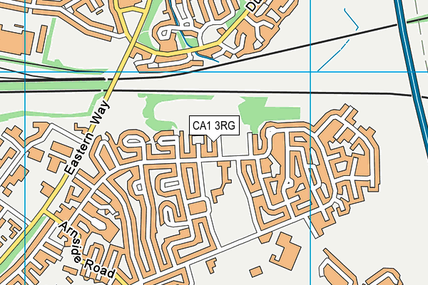CA1 3RG map - OS VectorMap District (Ordnance Survey)