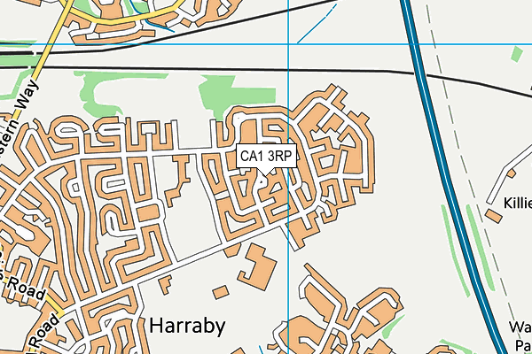 CA1 3RP map - OS VectorMap District (Ordnance Survey)