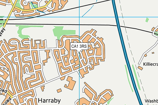 CA1 3RS map - OS VectorMap District (Ordnance Survey)