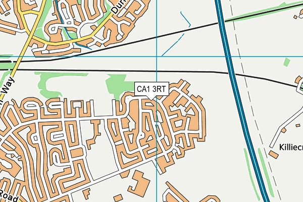 CA1 3RT map - OS VectorMap District (Ordnance Survey)