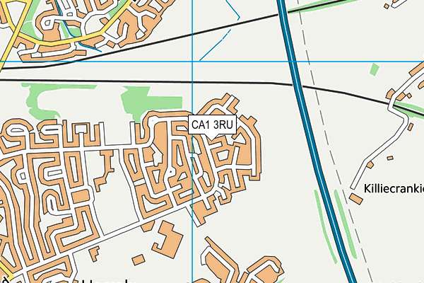 CA1 3RU map - OS VectorMap District (Ordnance Survey)