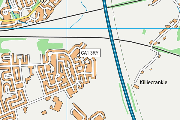 CA1 3RY map - OS VectorMap District (Ordnance Survey)