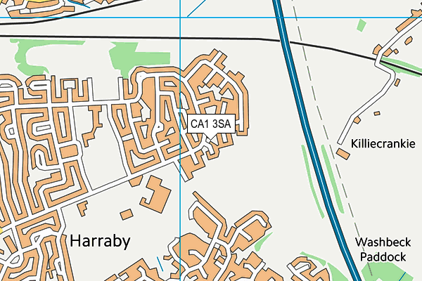 CA1 3SA map - OS VectorMap District (Ordnance Survey)