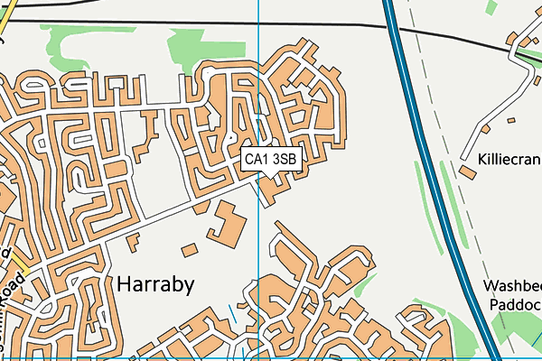 CA1 3SB map - OS VectorMap District (Ordnance Survey)