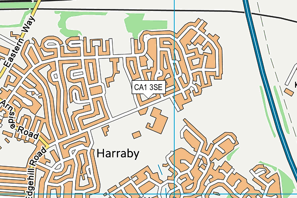 CA1 3SE map - OS VectorMap District (Ordnance Survey)