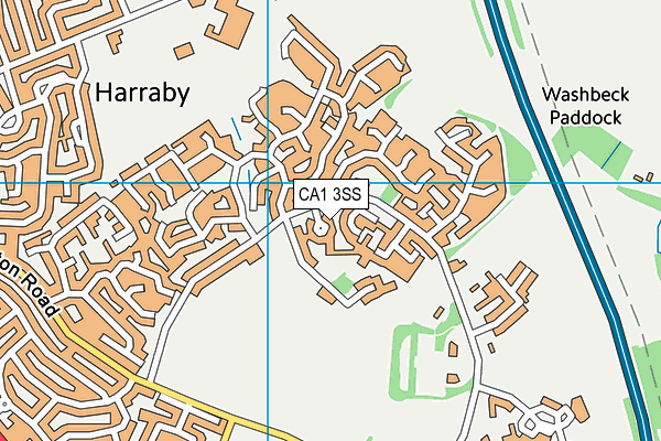 CA1 3SS map - OS VectorMap District (Ordnance Survey)