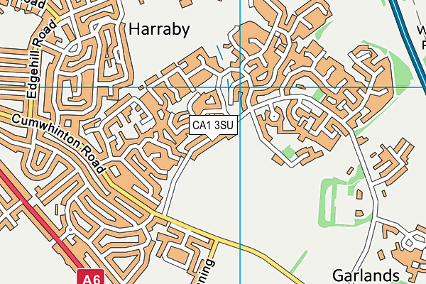 CA1 3SU map - OS VectorMap District (Ordnance Survey)