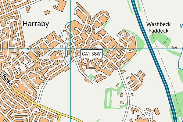 CA1 3SW map - OS VectorMap District (Ordnance Survey)