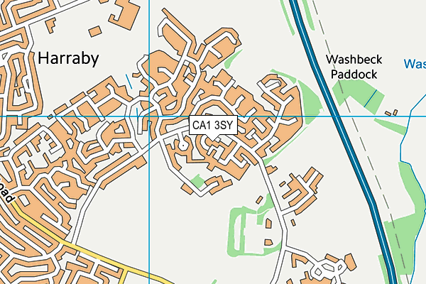 CA1 3SY map - OS VectorMap District (Ordnance Survey)