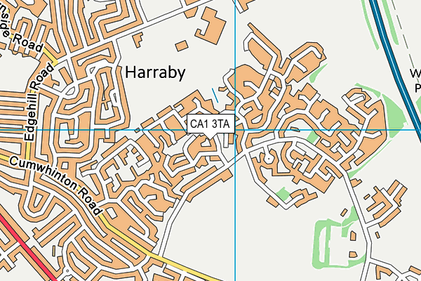 CA1 3TA map - OS VectorMap District (Ordnance Survey)