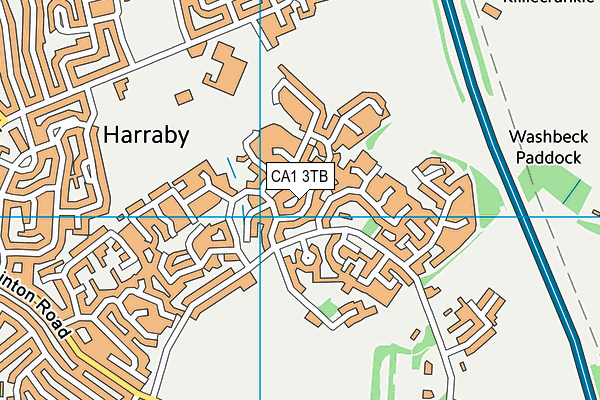 CA1 3TB map - OS VectorMap District (Ordnance Survey)