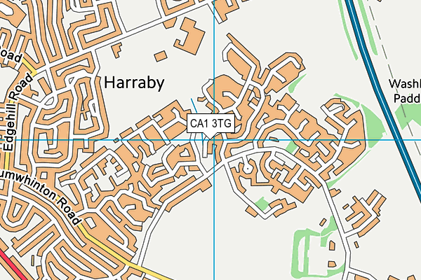 CA1 3TG map - OS VectorMap District (Ordnance Survey)