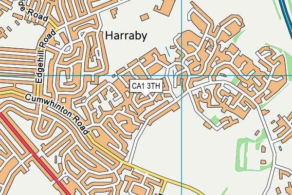 CA1 3TH map - OS VectorMap District (Ordnance Survey)