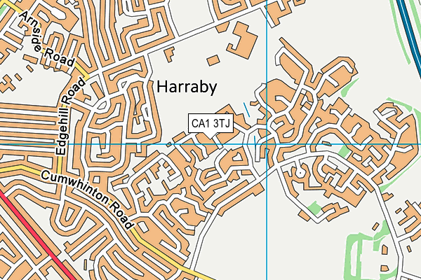 CA1 3TJ map - OS VectorMap District (Ordnance Survey)