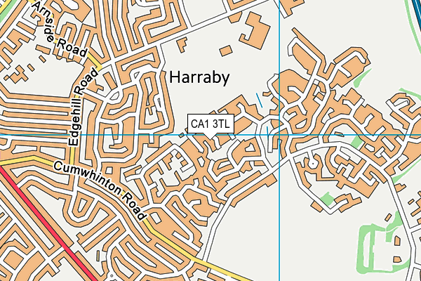 CA1 3TL map - OS VectorMap District (Ordnance Survey)